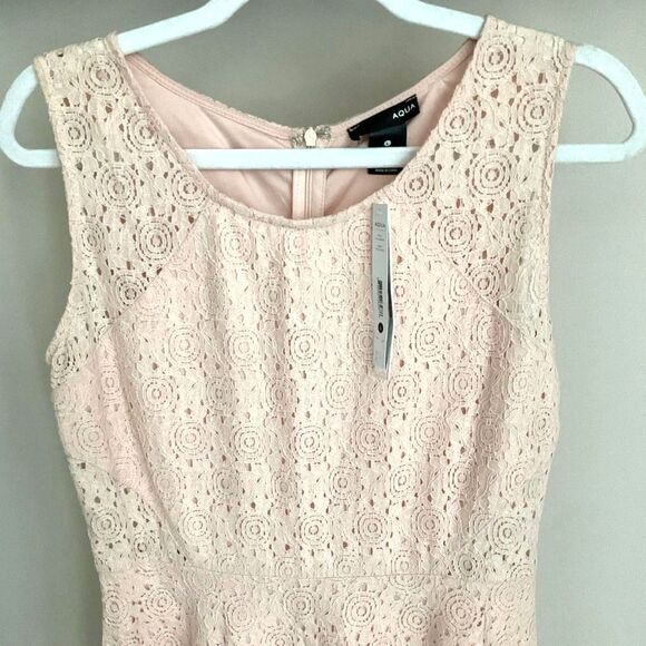 Aqua - Pale Pink Lace Dress - SIZE  Large - Brand New! - Picture 3 of 4